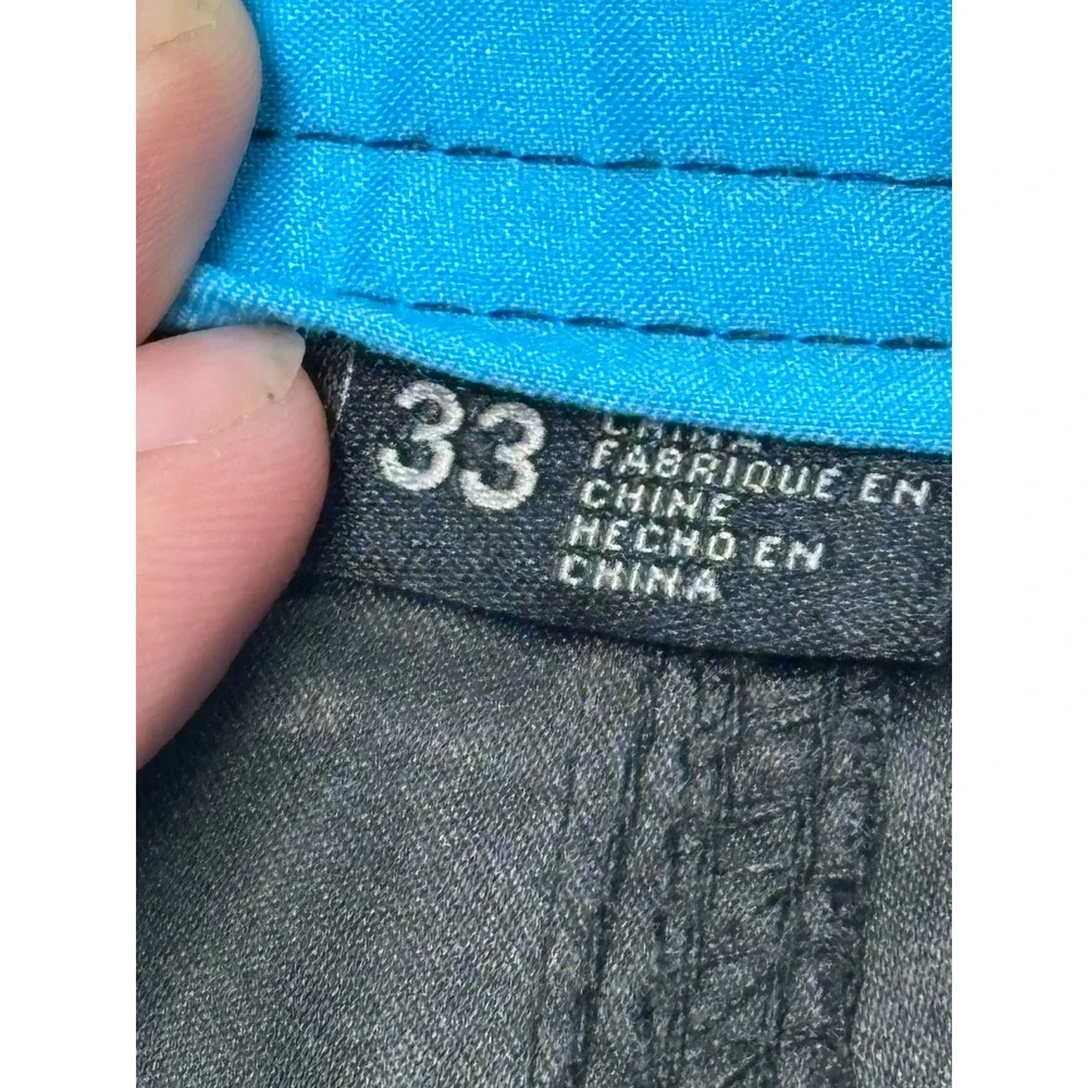 NWT ONeill Mens Santa Cruz Solid 2.0 Board Shorts Black Blue Size 33X11